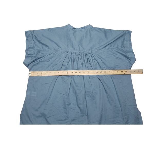 Universal Thread Periwinkle Blue Blouse XL Cap Sleeve Lightweight Cotton Top - Picture 7 of 9